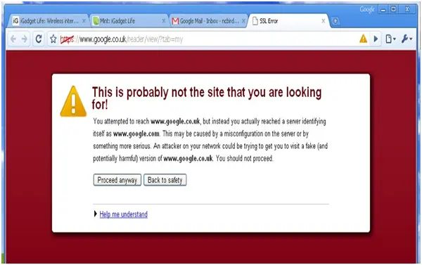 unable to open any site in google chrome